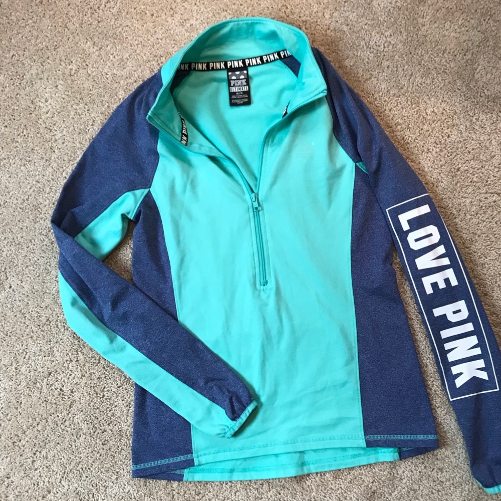 PINK Ultimate half zip Althetic shirt